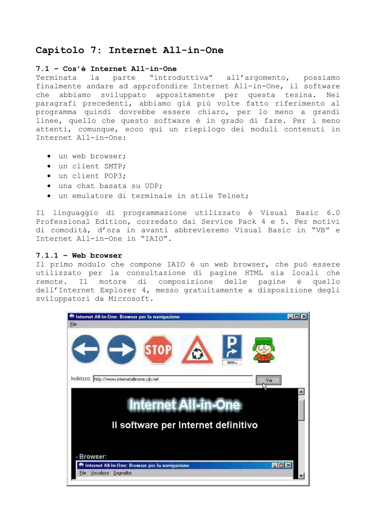 Capitolo 8: Internet All-in-One