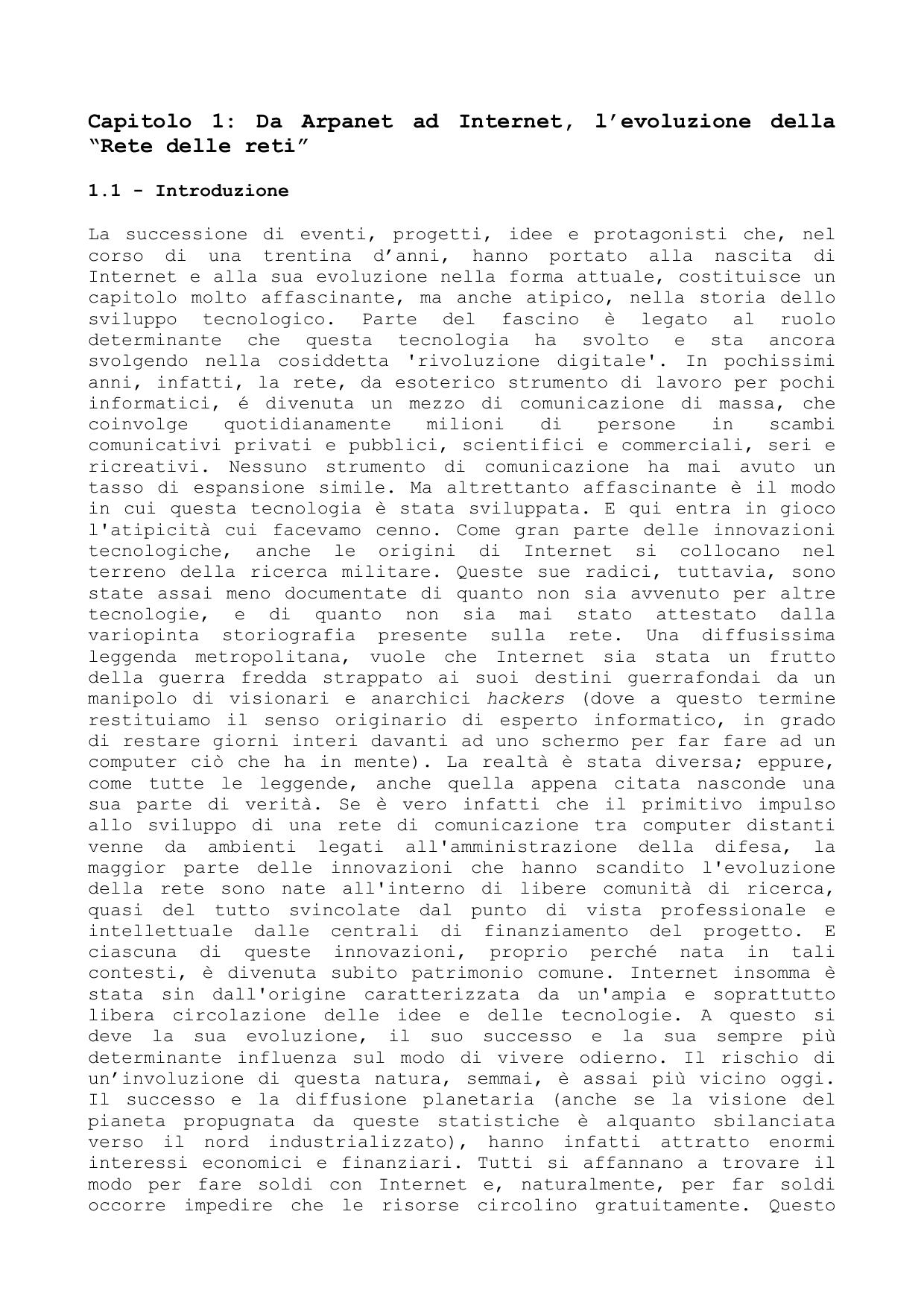 La storia di Internet