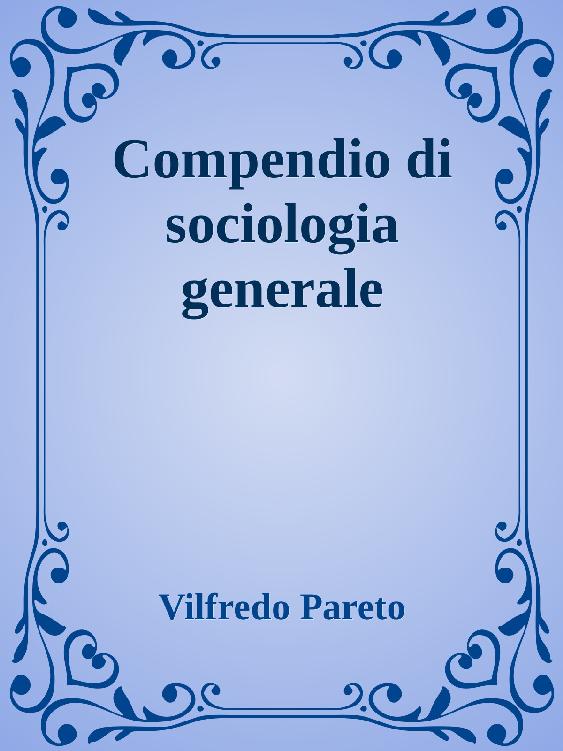 Compendio di sociologia generale
