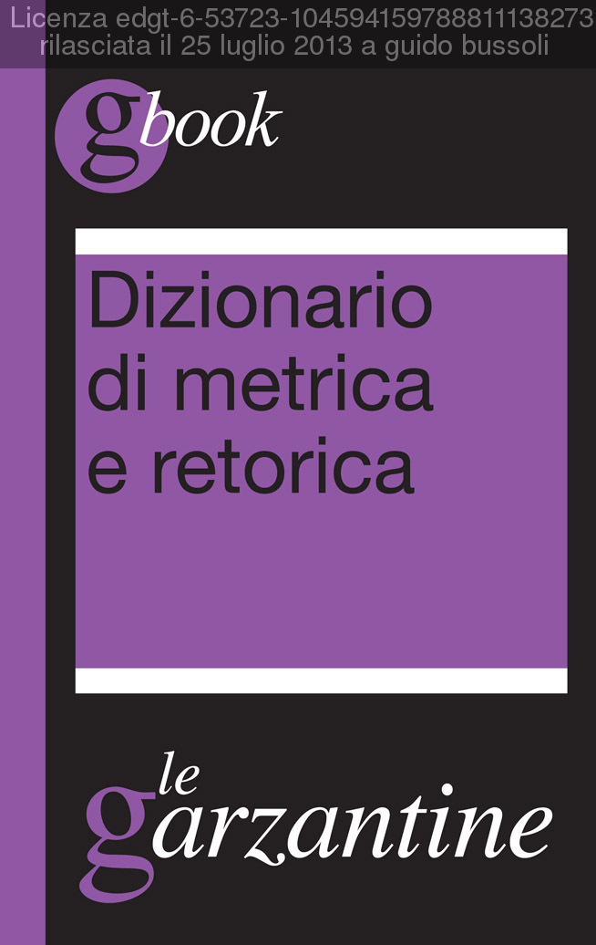 Dizionario di metrica e retorica