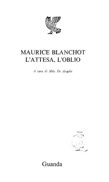 Blanchot, Maurice