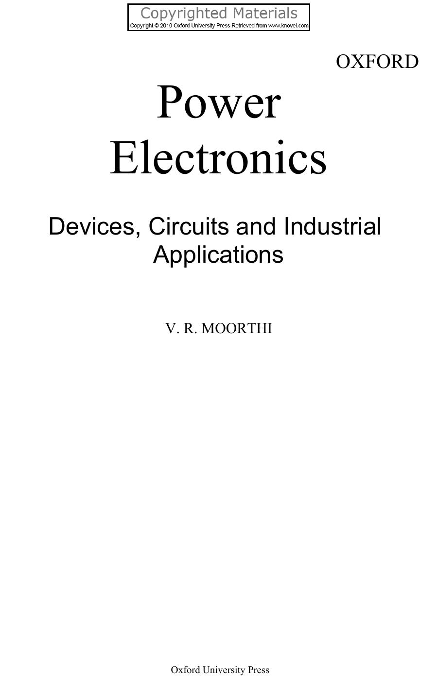 power electronics devices circuits