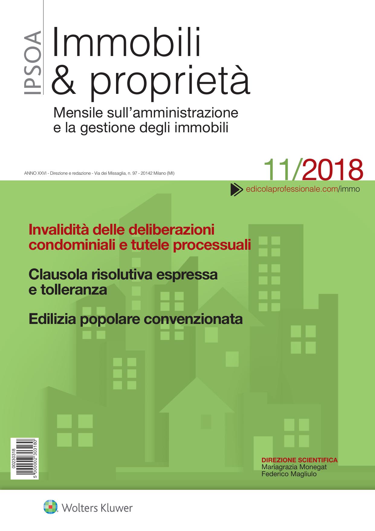 Immobili & Proprietà Novembre 2018