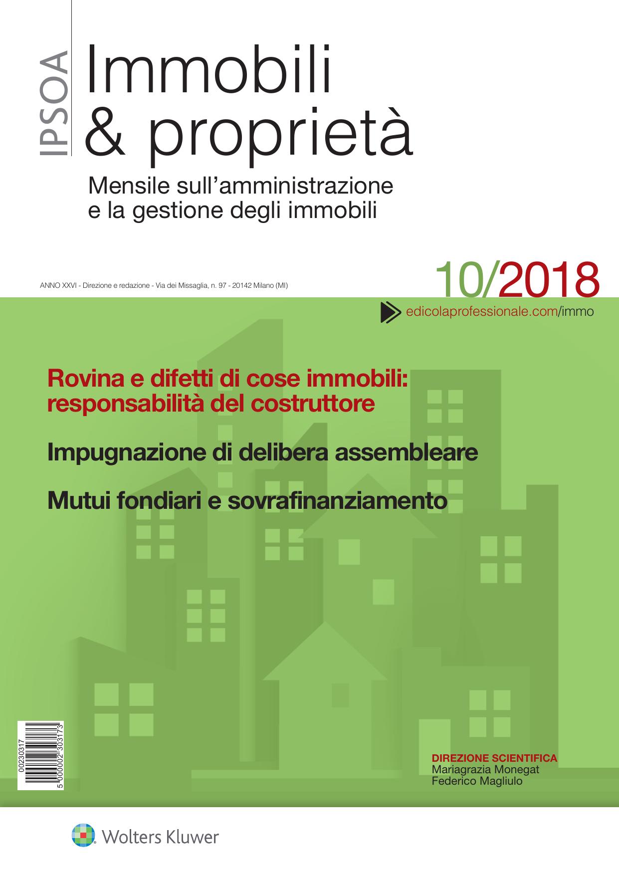 Immobili & proprietà Ottobre 2018