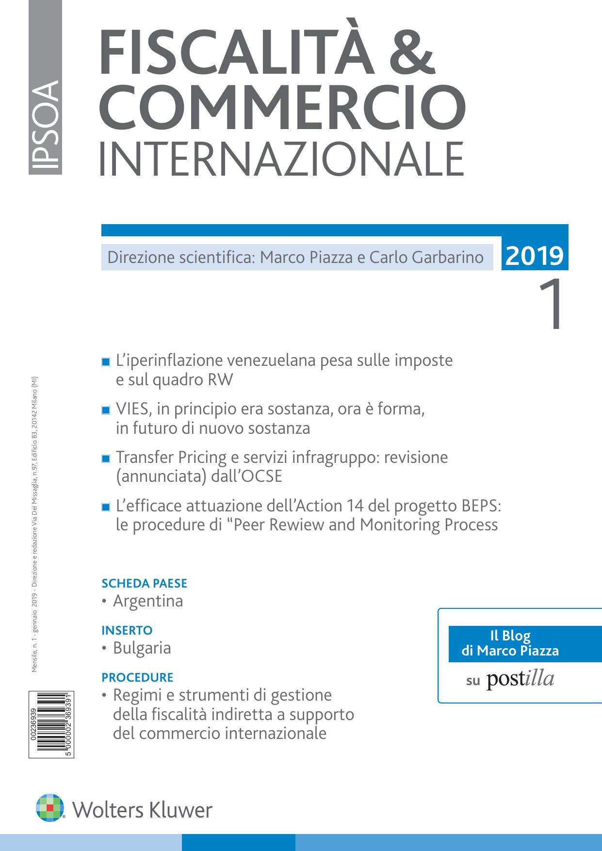 Fiscalita & Commercio Internazionale Genna