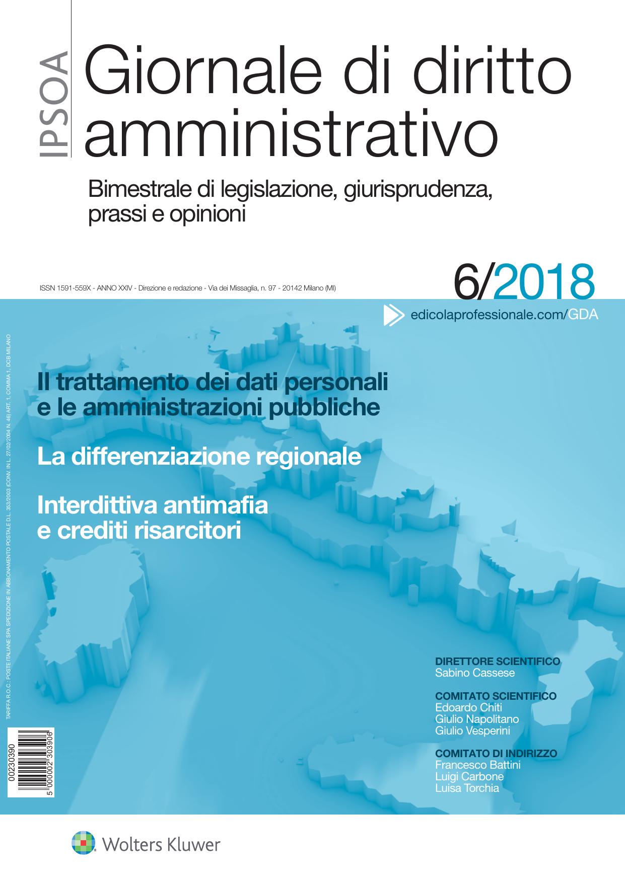Giornale di diritto amministrativo Dicembr