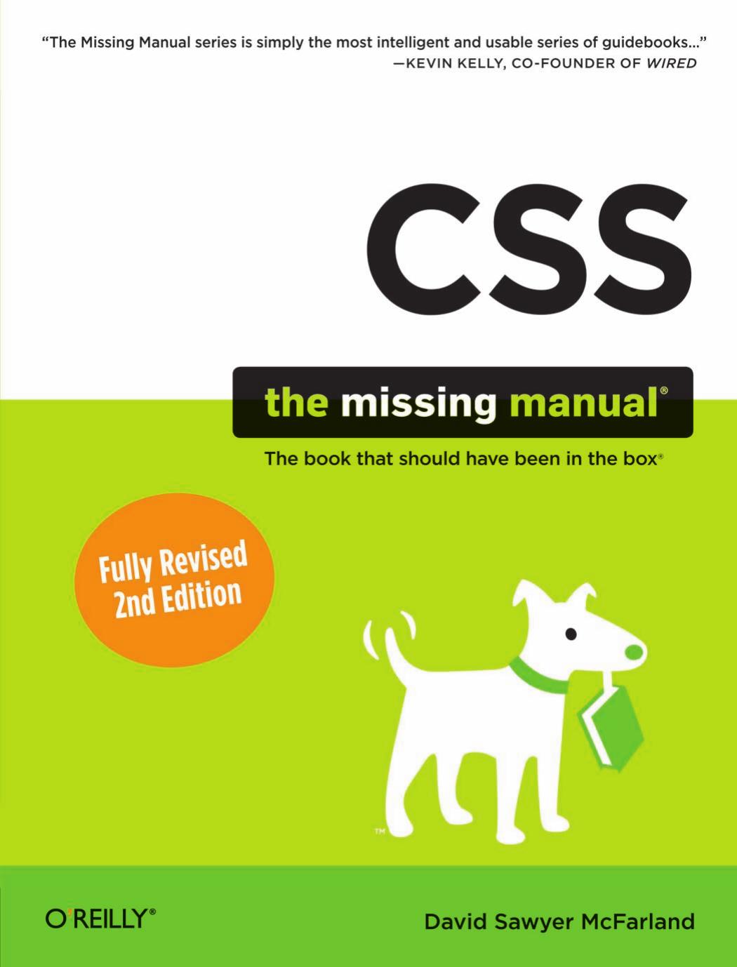 CSS The Missing Manual David Sawyer McFarl