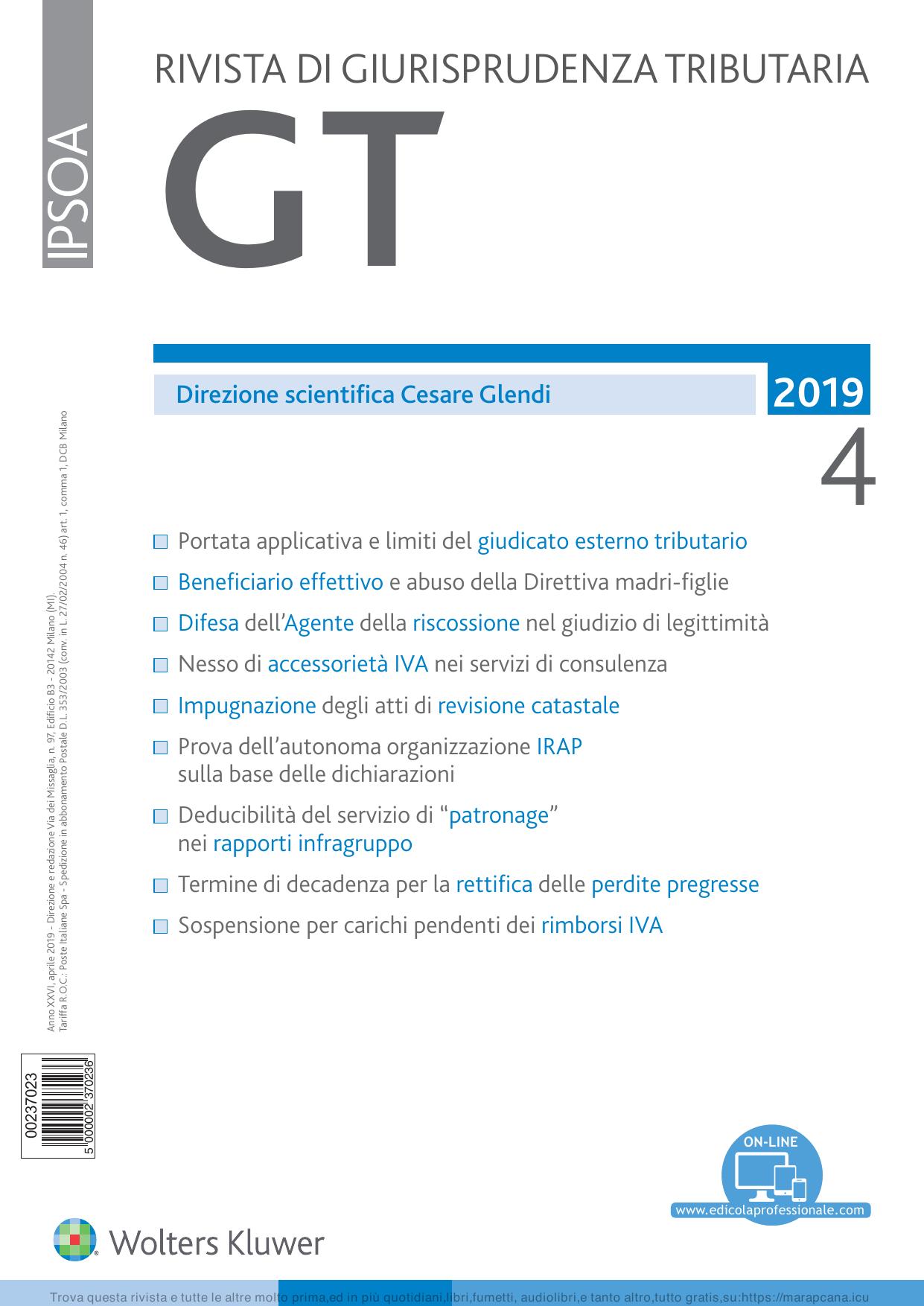 GT Rivista di Giurisprudenza Tributaria Ap