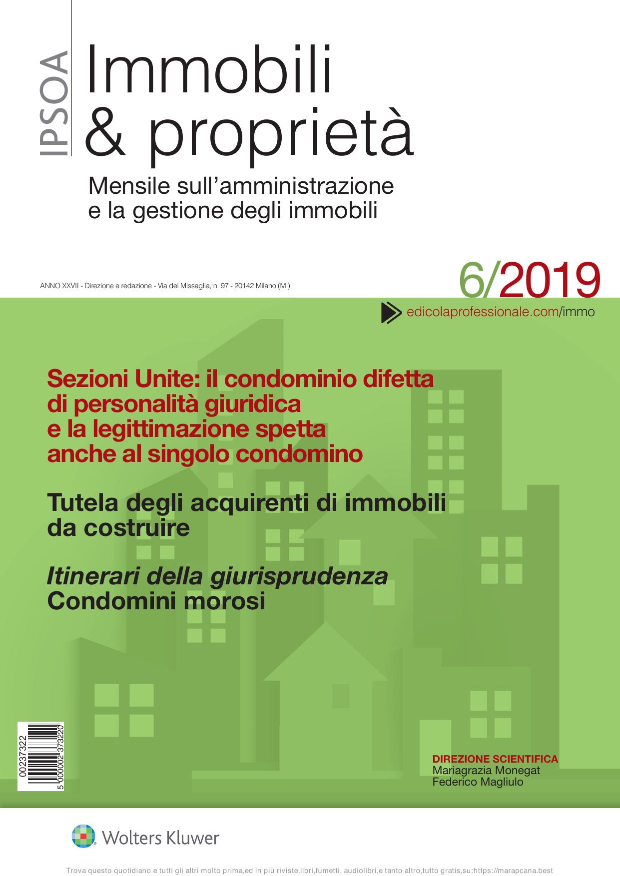 Immobili e Proprieta Giugno 2019