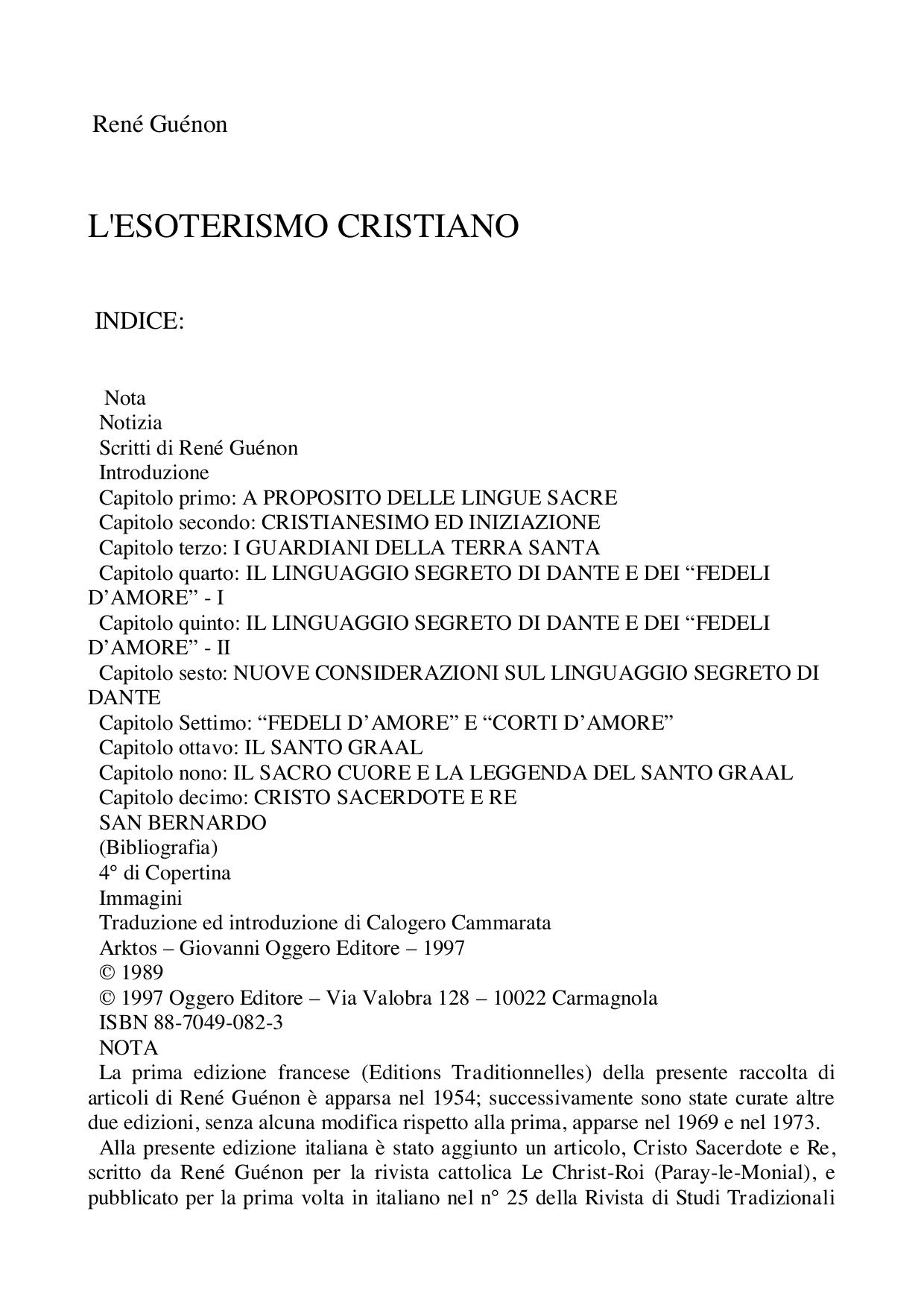 L'esoterismo cristiano e san Bernardo