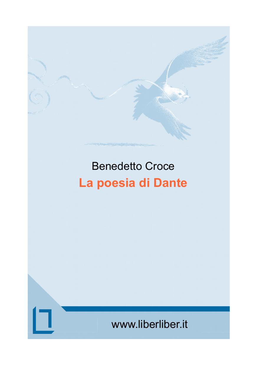 La poesia di Dante, di Benedetto Croce