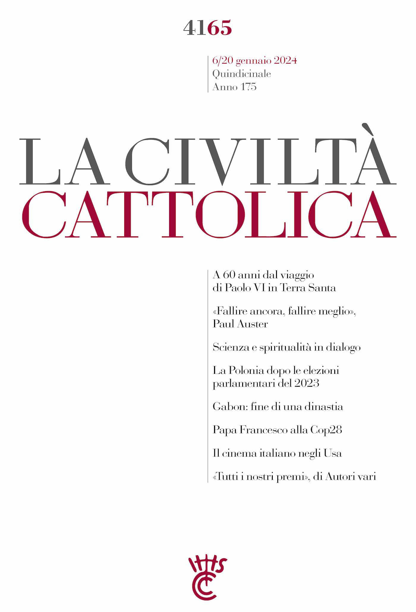 La Civiltà Cattolica 4165