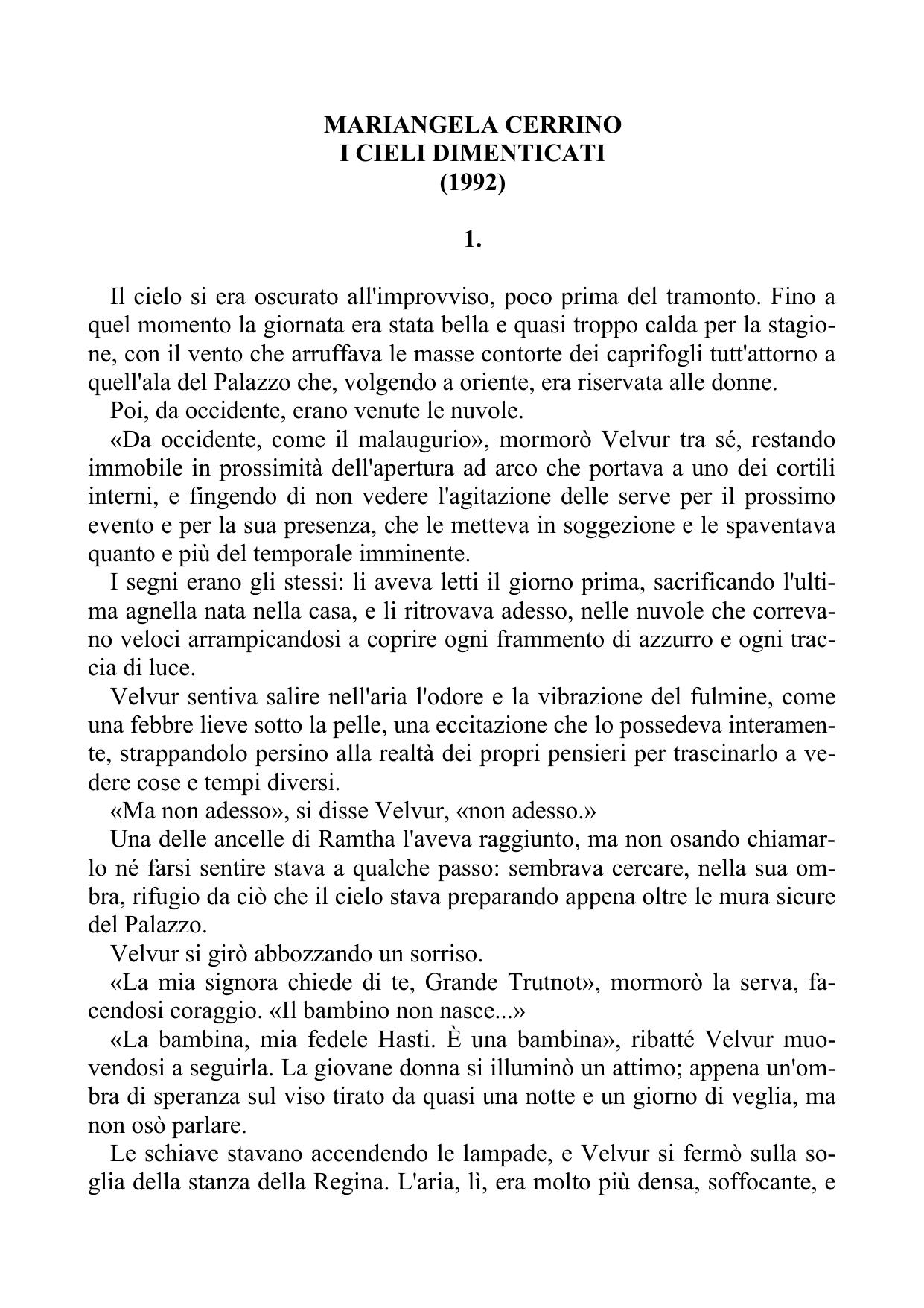 I cieli dimenticati: romanzo