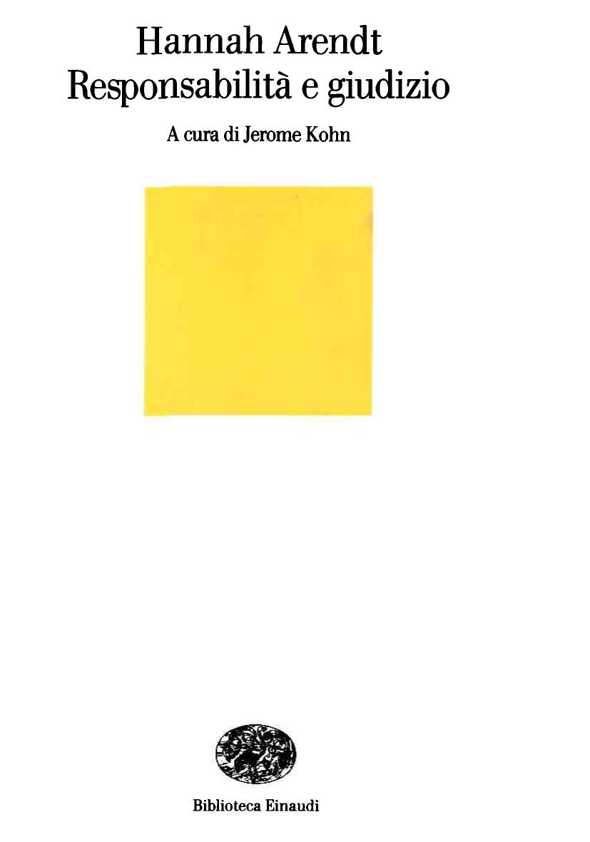 Responsabilità e giudizio