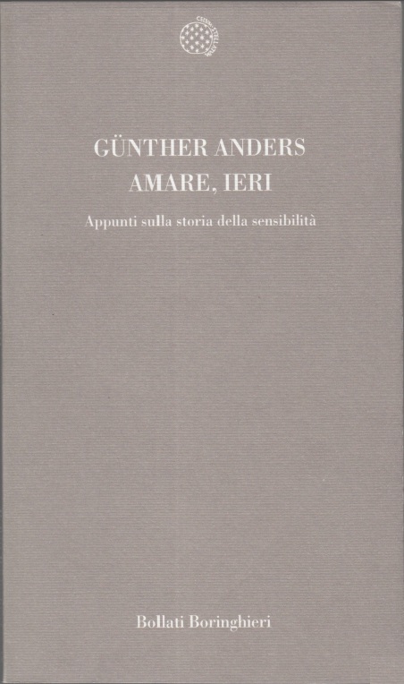 Amare, ieri. Appunti sulla storia della sensibilità